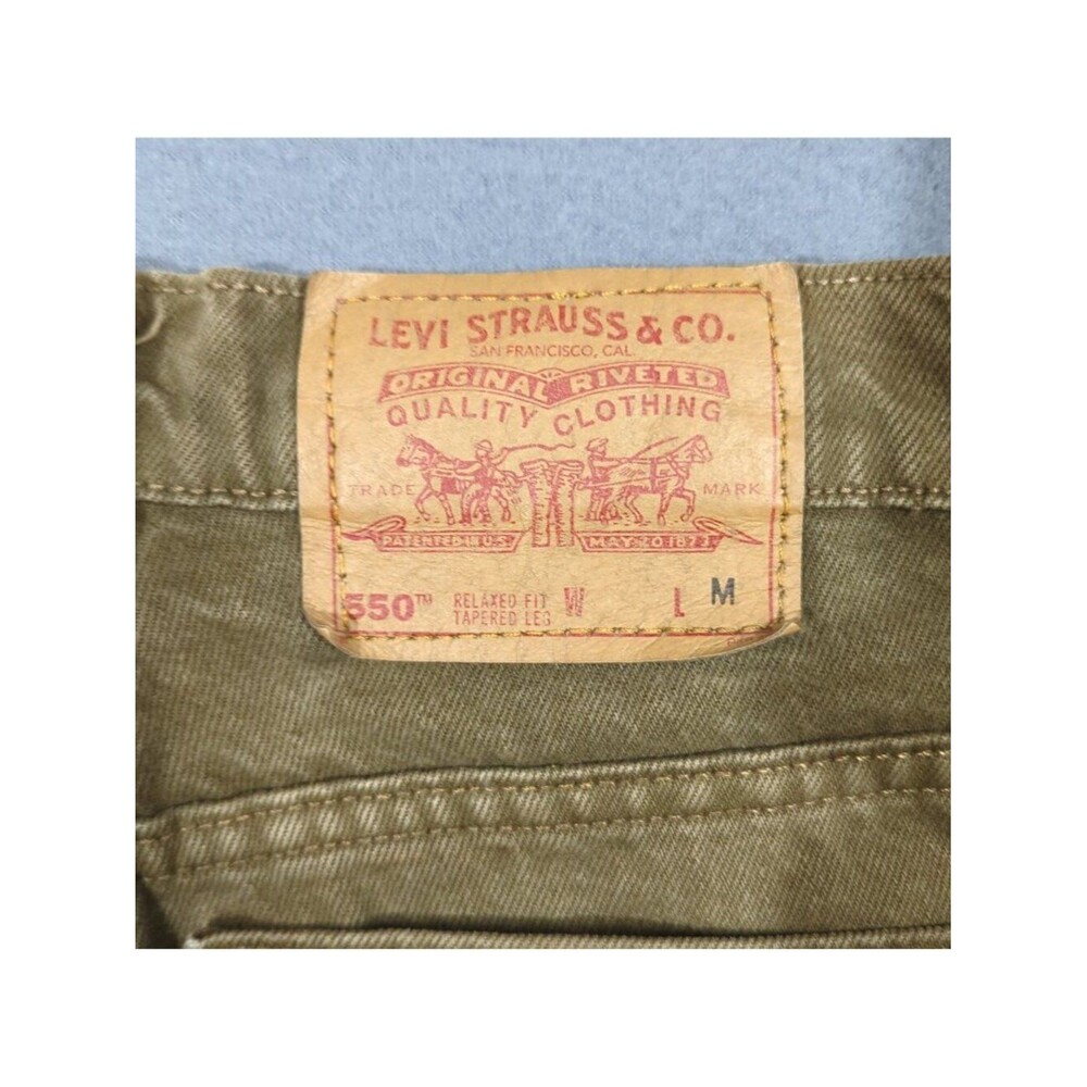 Levi's VTG Jeans Women's 10 Reg M Green 550 Relaxed Fit Tapered Leg Made In USA